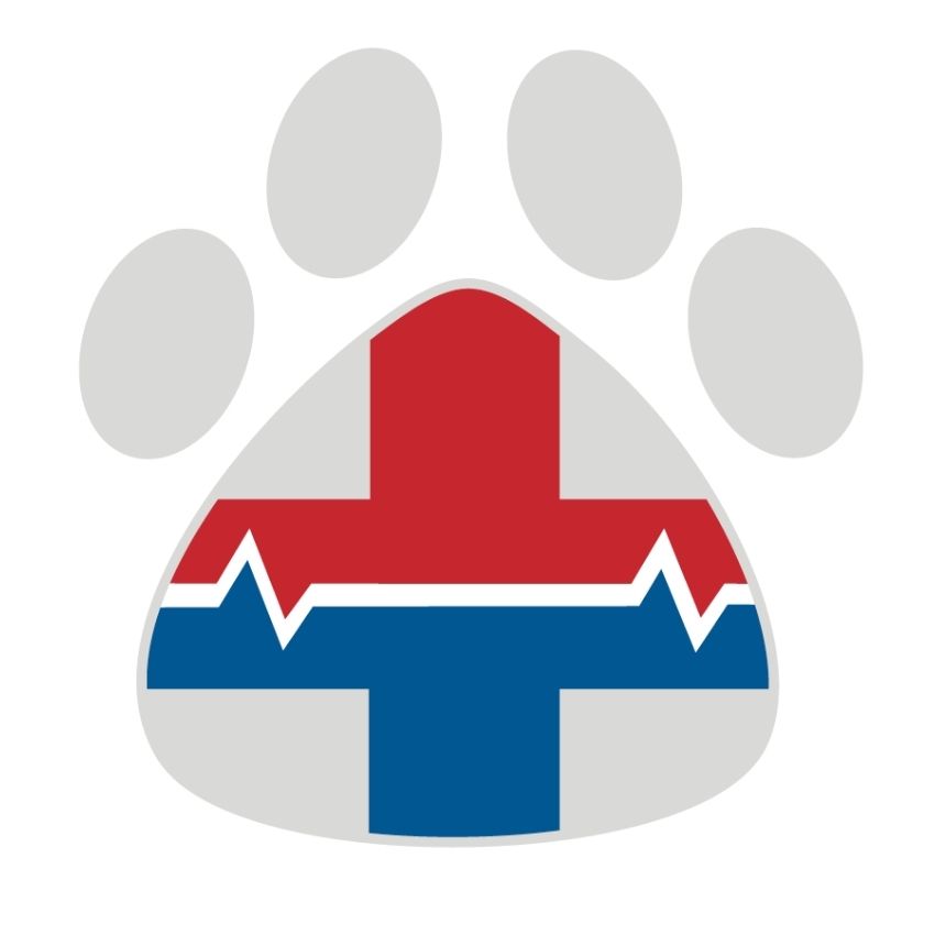 first aid sign with a paw.