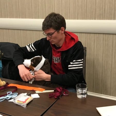 pet first aid class attendee in KC.