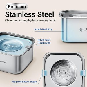 no spill cat water bowl