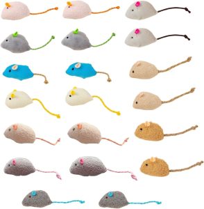 20-Pack Catnip Mouse Toys.