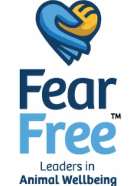 Official Fear Free Certified Professional logo representing elite standards in stress-free pet care.